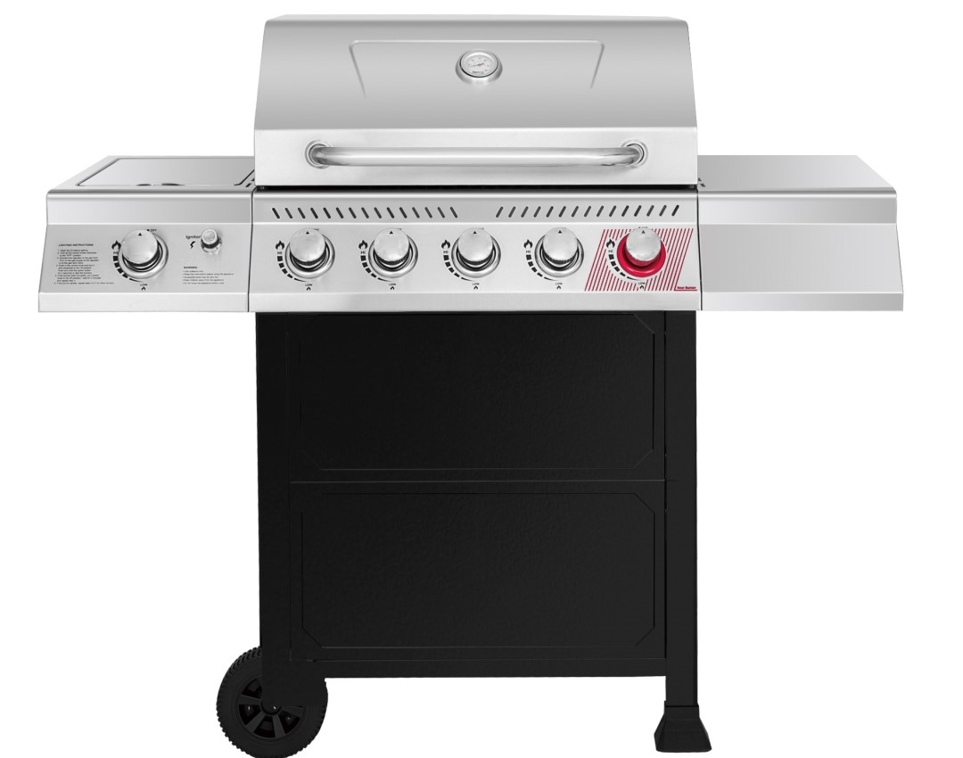Stainless steel 5BS 3kW(each) gas grill, High Temperature Main Burner & Infrared Back Burner are available