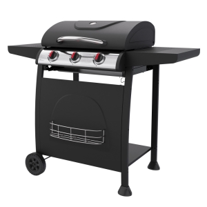 Promotional 3 Burners Gas Grill 
with Chrome Plated Basket