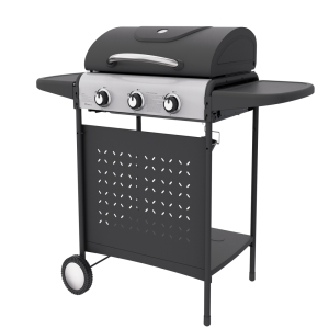 ELJ Series 3-Burner Gas Grill 
with Folding Side Tables