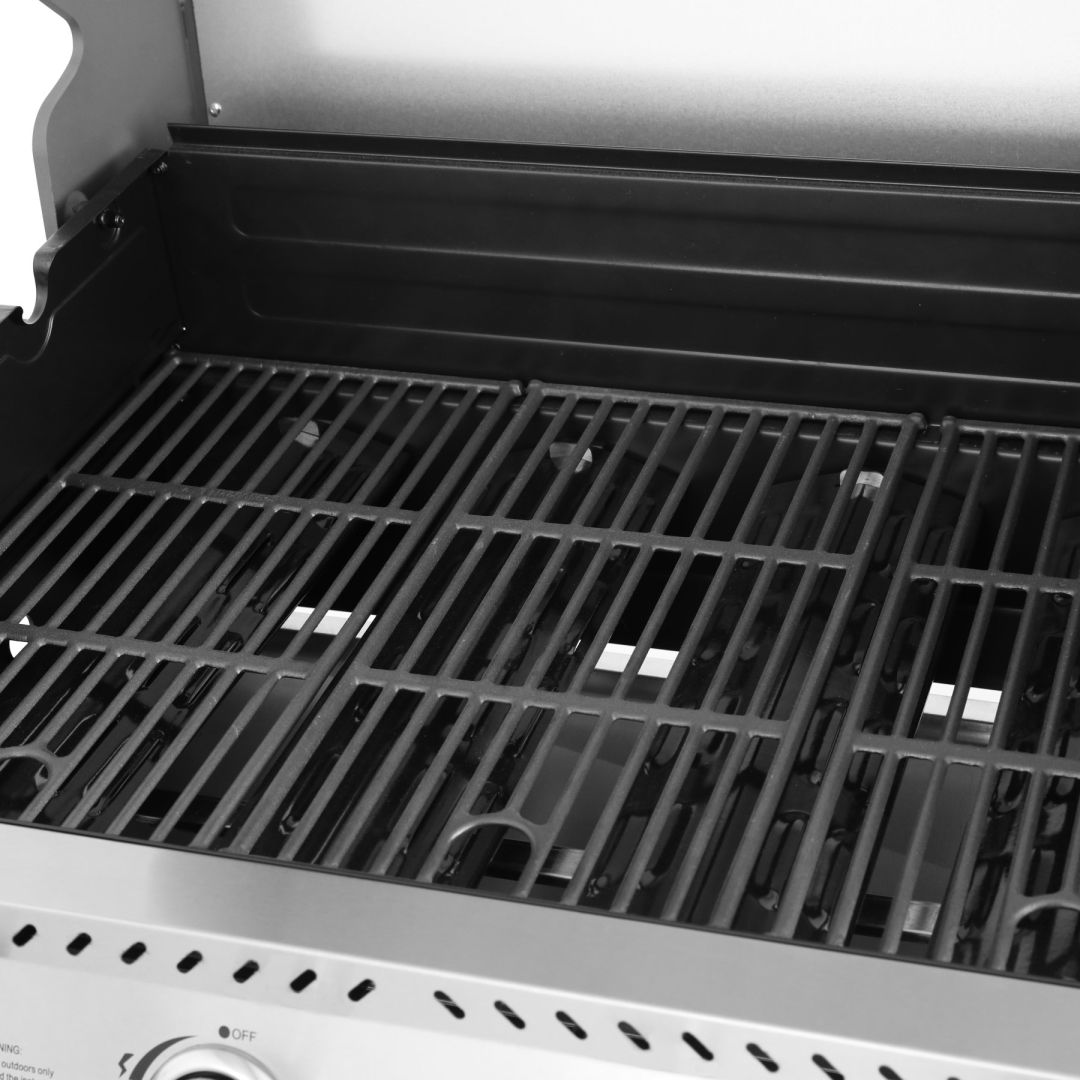 Premium 4 Burners Gas Grill with Folding Side Table and Premium