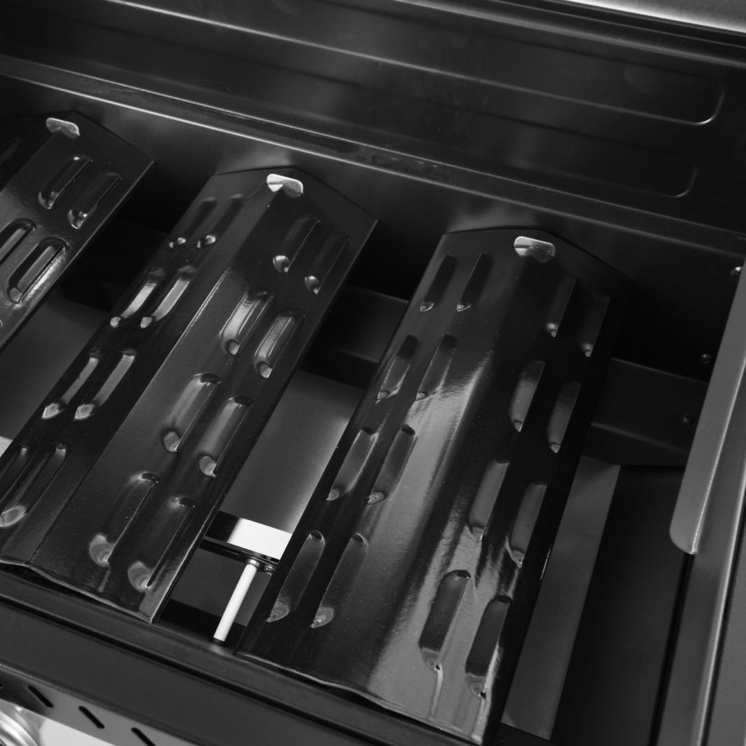 Outdoor Kitchen 4 Burners Gas Grill with Side Burner, Sink and