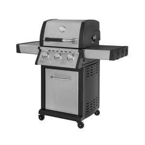 3-Burner Stainless Steel Gas Grill with Double-layer Firebox